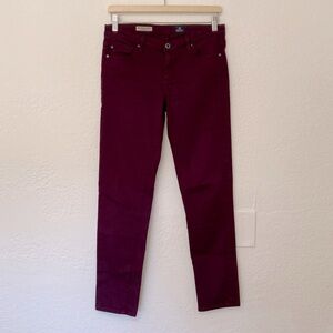 AG Adriano Goldschmied Stevie Ankle Slim Straight Jeans, Size 28R, Made in USA